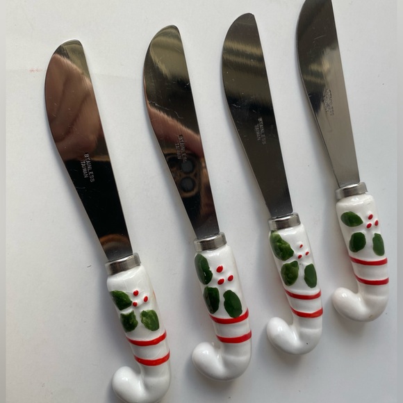 Stainless Steel Christmas Spoon, Knife and Cheese plane utensils - Picture 4 of 6